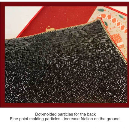 Tapis de cuisine de noël, tapis de sol décoratif de cuisine, fête de vacances de noël, tapis de sol à profil bas, décor pour la maison