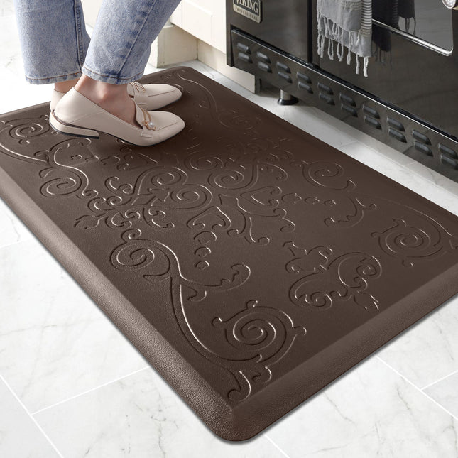 Tapis de cuisine rembourré Anti-Fatigue, tapis de cuisine d'intérieur en cuir, tapis de décoration de cuisine, tapis de sol pour la maison