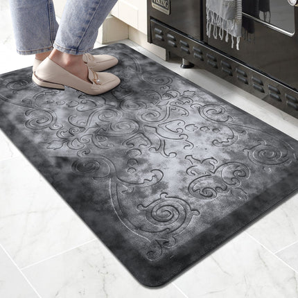 Kitchen Mat Cushioned Anti Fatigue Mat Indoor Kitchen Rugs Leather Kitchen Decor Mats Floor Mats for Home