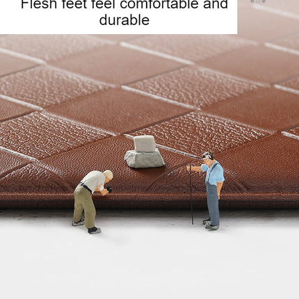 Anti Fatigue Mat for Kitchen Cushioned Standing Kitchen Floor Mats Kitchen Rugs and Workstation Leather Non Slip Waterproof