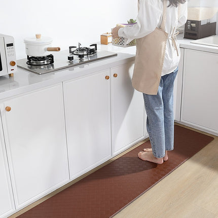 Anti Fatigue Mat for Kitchen Cushioned Standing Kitchen Floor Mats Kitchen Rugs and Workstation Leather Non Slip Waterproof