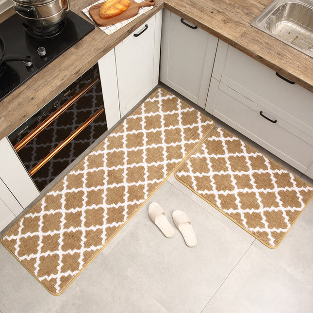 Tapis de cuisine doux, longs tapis de cuisine, tapis de sol, absorbant l'eau, antidérapant, Anti-Fatigue, tapis de salle de bain