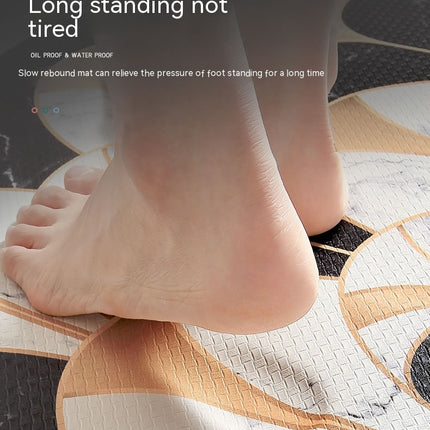 Kitchen floor mats anti-fatigue mat easy to clean non-slip kitchen rugs comfortable PVC leather kitchen mat standing mat indoor