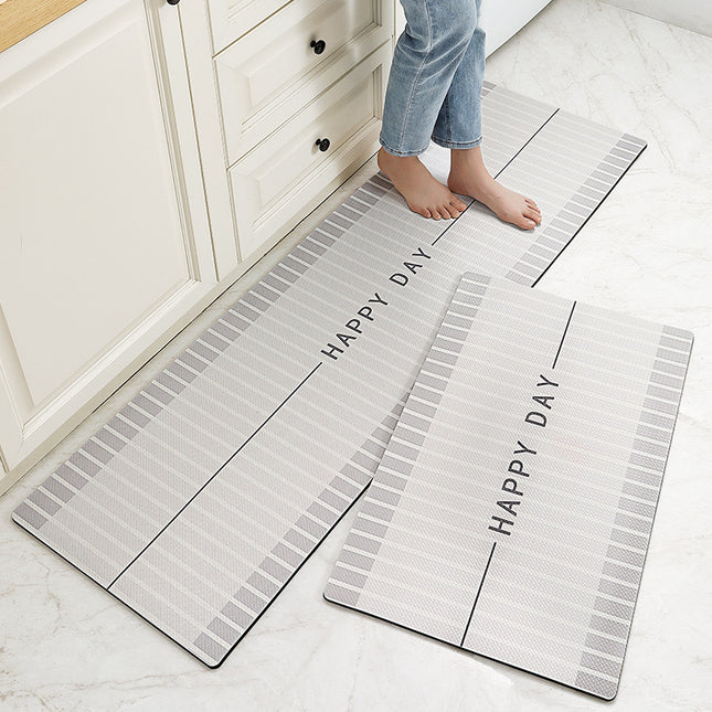 Tapis de sol de cuisine tapis anti-fatigue facile à nettoyer tapis de cuisine antidérapants tapis de cuisine confortable en cuir PVC tapis debout intérieur