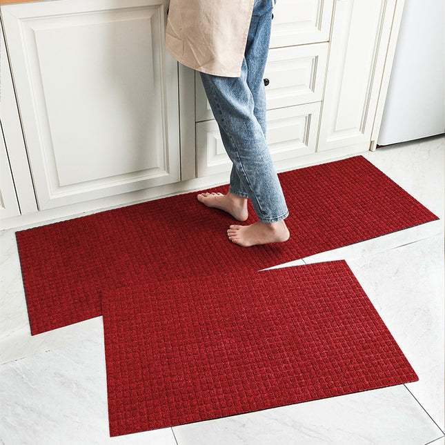 Kitchen foot mats, absorbent oil resistant kitchen rugs non-slip Kitchen Decor, outdoor commercial doormat