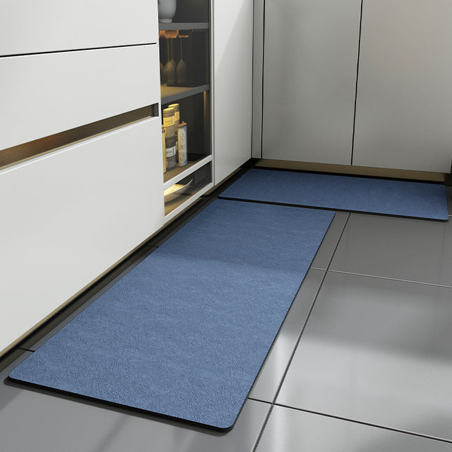 Tapis de cuisine simples, tapis de sol antidérapant pour la maison, décor de cuisine de couleur unie, tapis de cuisine en cuir rembourré