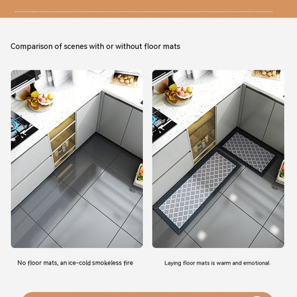 Kitchen mat indoor door mat non-slip kitchen rugs absorbent washable floor mats for bathroom kitchen bedroom running mat