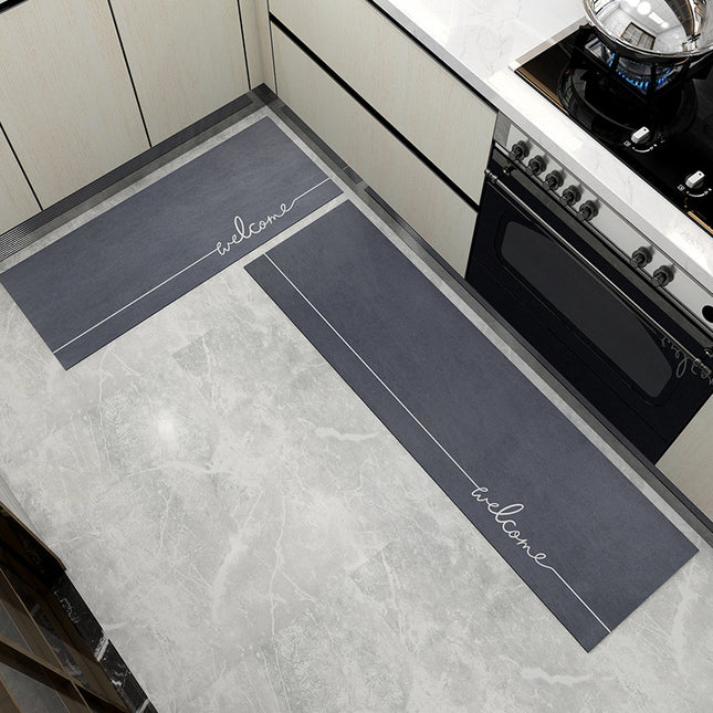 Tapis de Sol de Cuisine Tapis de Porte Absorbant l'eau Tapis de décoration de Cuisine Tapis de Pied Absorbants d'huile Tapis antidérapants pour la Maison, Tapis Debout Anti-Fatigue