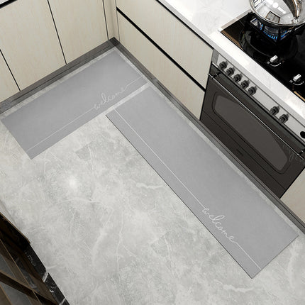 Kitchen Floor Mats Door Mats Water Absorbent Kitchen Decor Rugs Oil Absorbent Foot Mats Home Non slip Rugs, Anti-fatigue Standing Mat