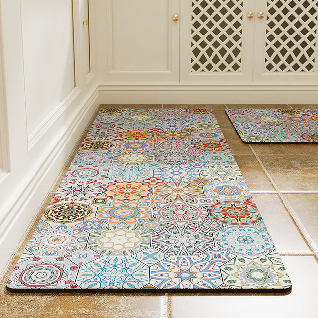 Kitchen rugs floor mats 2 pieces set plus padded anti-fatigue standing mat non-slip Kitchen decor mats washable decorative mat for kitchen