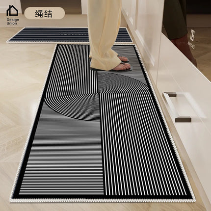 Tapis de cuisine tapis de sol antidérapant absorbant l'huile, tapis de cuisine résistant à la saleté, tapis de décoration de cuisine lavable à la maison