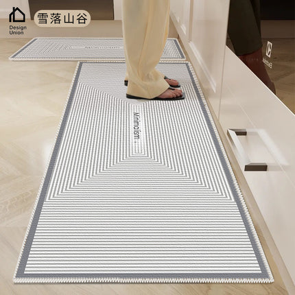 Tapis de cuisine tapis de sol antidérapant absorbant l'huile, tapis de cuisine résistant à la saleté, tapis de décoration de cuisine lavable à la maison