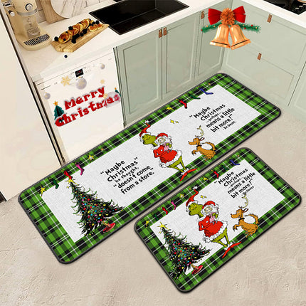 Christmas Doormat, Kitchen Decor Rugs Floor Mats for Bedroom Living Room, Christmas Front Door Decoration Welcome Mat