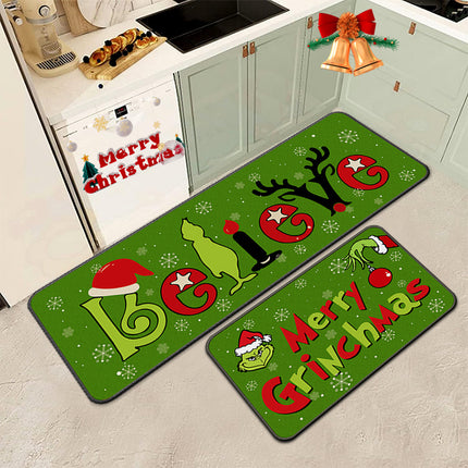 Christmas Doormat, Kitchen Decor Rugs Floor Mats for Bedroom Living Room, Christmas Front Door Decoration Welcome Mat