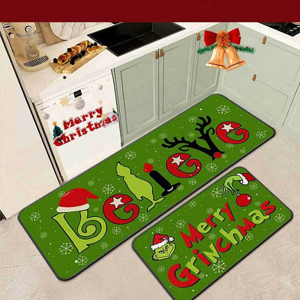 Christmas Doormat, Kitchen Decor Rugs Floor Mats for Bedroom Living Room, Christmas Front Door Decoration Welcome Mat
