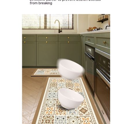 Kitchen rugs floor mats non slip kitchen mats anti-fatigue mat waterproof kitchen decor mat