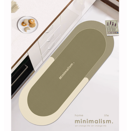 Waterproof floor mats, kitchen rugs doormat, absorbent kitchen mat cushioned Non slip rubber foot mat, kitchen decor mat