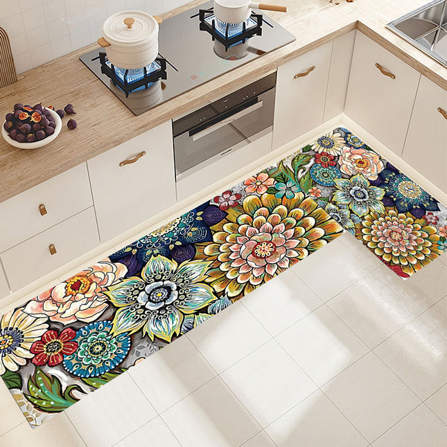 Tapis de sol de cuisine, tapis de décoration de cuisine rectangulaire, paillasson de porte d'entrée extérieure, tapis de pied de maison