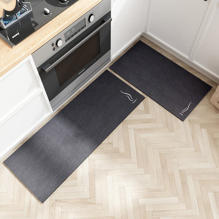 Kitchen Rugs 2 Piece Set, Durable Standing Mat Kitchen Mat Cushioned Floor Mats, Kitchen Household Non-Slip Thick Mat Rugs