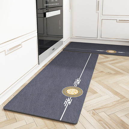 Rutschfeste Küchenteppiche, langlebig, verdickte Bodenmatte für Küche und Balkon, 2-teiliges Set