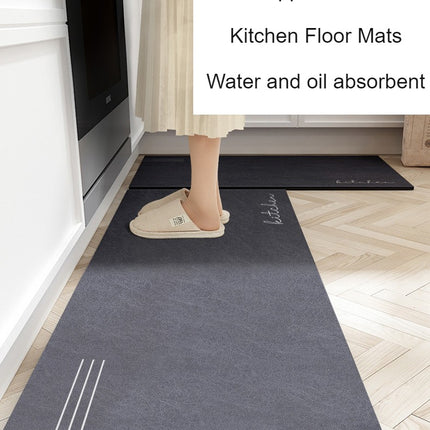 Rutschfeste Küchenteppiche, langlebig, verdickte Bodenmatte für Küche und Balkon, 2-teiliges Set