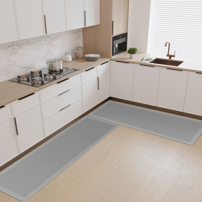 Tapis de sol de cuisine, tapis de décoration de cuisine, tapis de pied absorbant et absorbant l'huile, tapis de confort anti-fatigue pour tapis d'entrée de maison sale