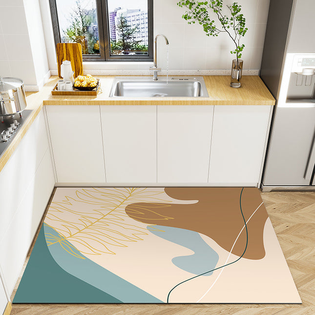 Tapis de sol de cuisine tapis de bain absorbant tapis terre de diatomées tapis de cuisine tapis de cuisine confortable