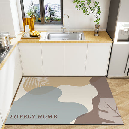 Kitchen Floor Mats Absorbent Bath Mats Rugs Diatomaceous Earth Kitchen Rugs Cozy Kitchen Mat Cushioned