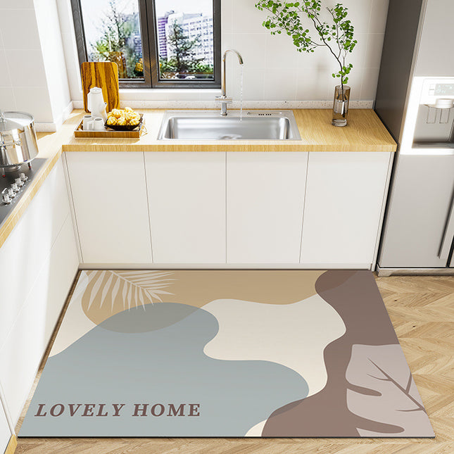 Tapis de sol de cuisine tapis de bain absorbant tapis terre de diatomées tapis de cuisine tapis de cuisine confortable rembourré