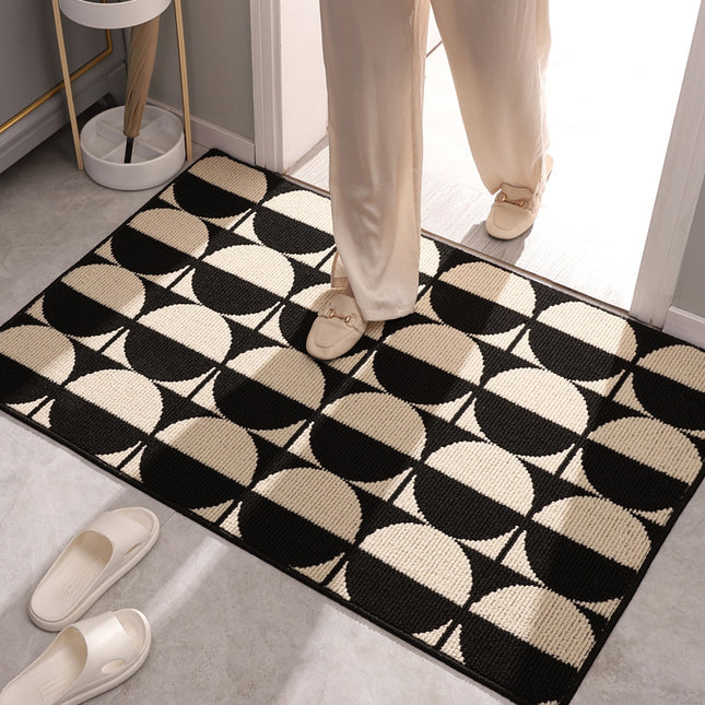 Indoor Door Mats Anti-slip Loop Velvet Entryway Rug, Moisture Absorbent Anti-fouling Outdoor Doormats Front Door Mat for Home