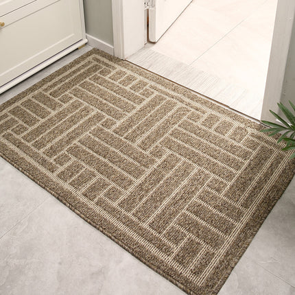 Indoor Door Mat Entrance Front Door Mats Machine Washable Entryway Rug, Absorb Dirt Low Profile Shoe Scraper Indoor Entrance Floor Mats