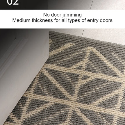 Indoor Door Mat Entrance Front Door Mats Machine Washable Entryway Rug, Absorb Dirt Low Profile Shoe Scraper Indoor Entrance Floor Mats