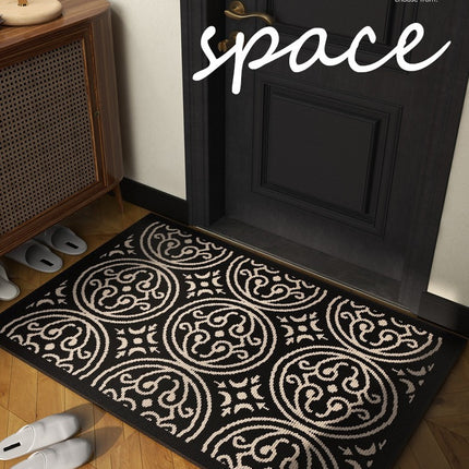 Doormat Absorbent stain-resistant Indoor door mat Anti-slip floor mats Low-profile front door mat entryway rug for home