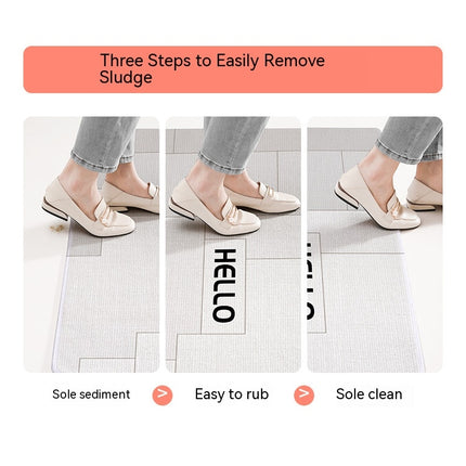 Outdoor doormat front door mat, dusting floor mat household door mat non-slip scraping sand dirt-resistant outdoor mats