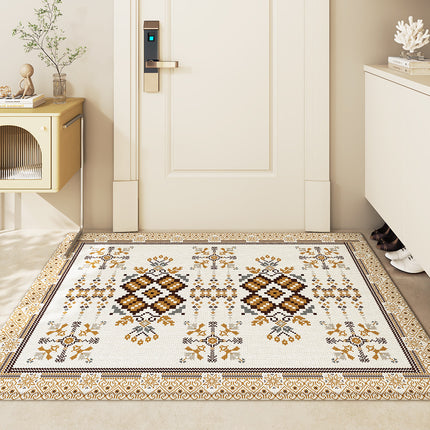 Outdoor mats for front door sand scraping doormat - Kerney velvet entrance rug absorbent floor mats non-slip door mat
