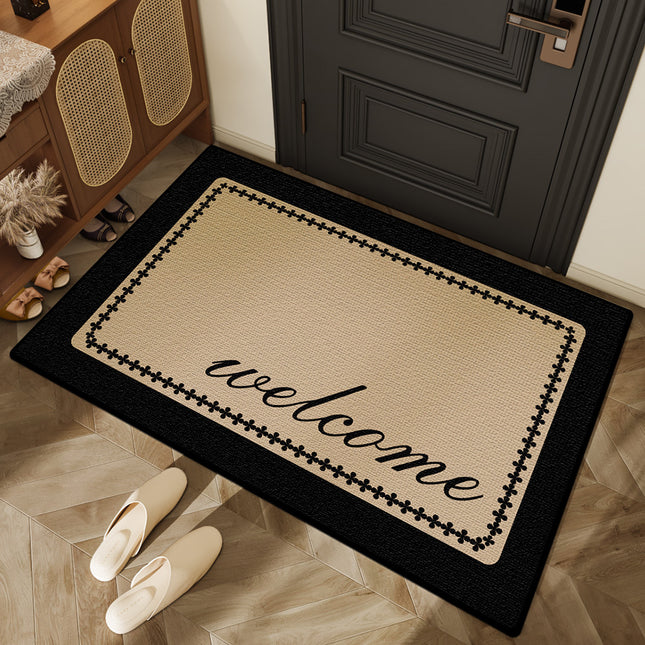 Entryway rug floor mats for home - absorbent scuffing soil non-slip doormat, front door mat outdoor door mat