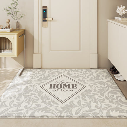 Tapis d'entrée de luxe léger, tapis de porte d'intérieur, tapis de sol dépoussiérant pour la maison, paillasson absorbant et antidérapant