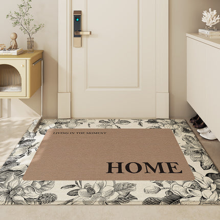 Tapis d'entrée de luxe léger, tapis de porte d'intérieur, tapis de sol dépoussiérant pour la maison, paillasson absorbant et antidérapant