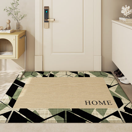 Tapis d'entrée de luxe léger, tapis de porte d'intérieur, tapis de sol dépoussiérant pour la maison, paillasson absorbant et antidérapant