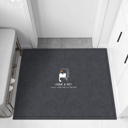 Outdoor mats for front door pvc leather entry floor mats, entrance doorway doormat - non-slip front door mat cuttable