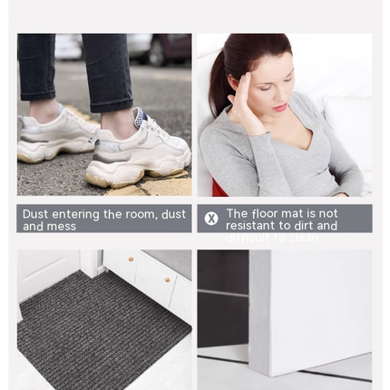 Outdoor mats for front door pvc leather entry floor mats, entrance doorway doormat - non-slip front door mat cuttable