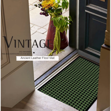 Tapis de sol en cuir PVC tapis de porte d'entrée tapis de porte intérieur imperméable pour entrée paillasson antidérapant tapis d'entrée de hall d'entrée