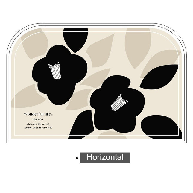 Indoor door mats entryway rug floor mats, kitchen non-slip doormat, pvc easy to wipe household front door mat