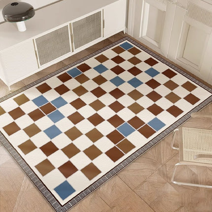 Indoor Outdoor Door Mat Front Door Mat PVC Non-Slip Dirt Resistant Entrance Floor Mats Front and Back Floor Mat