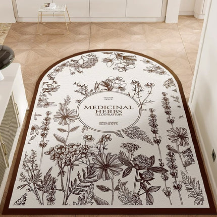 Indoor Outdoor Door Mat Front Door Mat PVC Non-Slip Dirt Resistant Entrance Floor Mats Front and Back Floor Mat