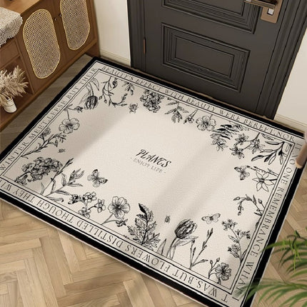Indoor Outdoor Door Mat Front Door Mat Entryway Rug PVC Non-Slip Dirt Resistant Floor Mats Front and Back Floor Mat