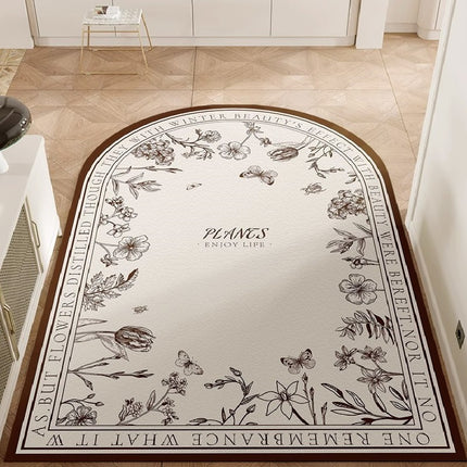 Indoor Outdoor Door Mat Front Door Mat Entryway Rug PVC Non-Slip Dirt Resistant Floor Mats Front and Back Floor Mat