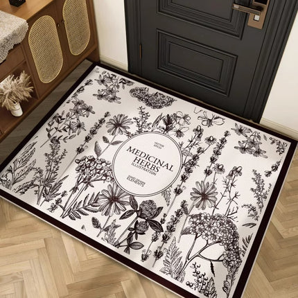 Indoor Outdoor Door Mat Front Door Mat Entryway Rug PVC Non-Slip Dirt Resistant Floor Mats Front and Back Floor Mat