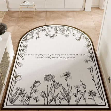 Indoor Outdoor Door Mat Front Door Mat Entryway Rug PVC Non-Slip Dirt Resistant Floor Mats Front and Back Floor Mat