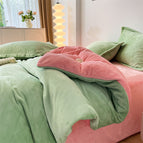 Light green+pink